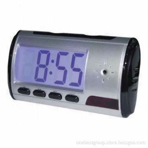 Miniature Camera in Clock Shape, with Built-in Li-ion Rechargeable Battery